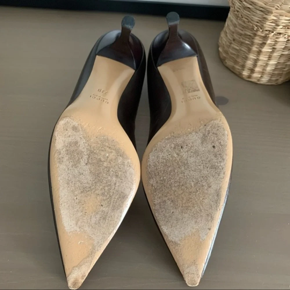 GUCCI classic vintage leather pumps - Picture 3 of 7